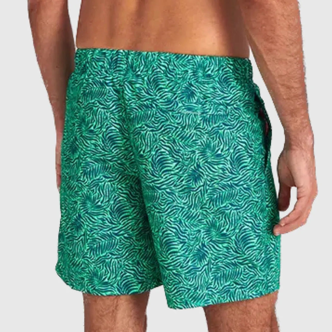 Swimshort Graphic Leaves Micro Peach