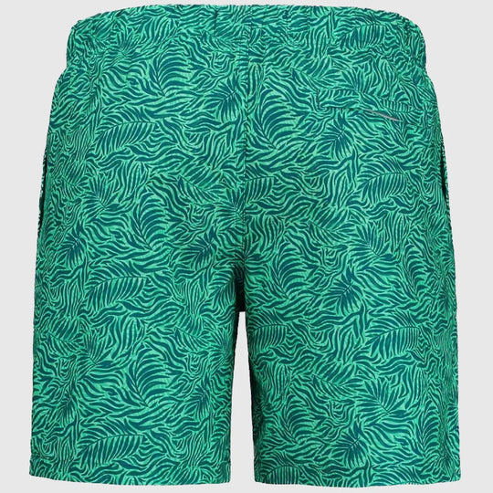 Swimshort Graphic Leaves Micro Peach