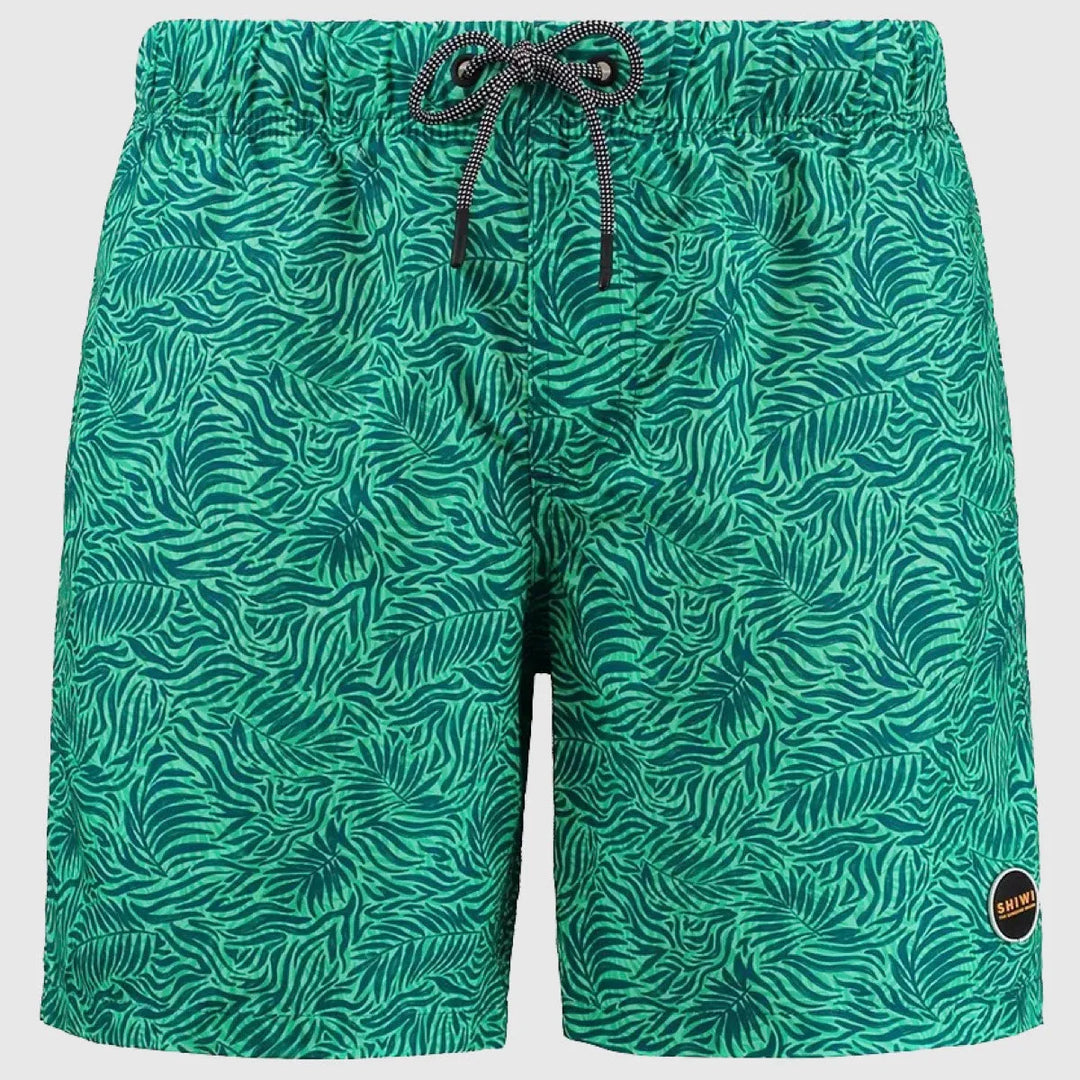 Swimshort Graphic Leaves Micro Peach