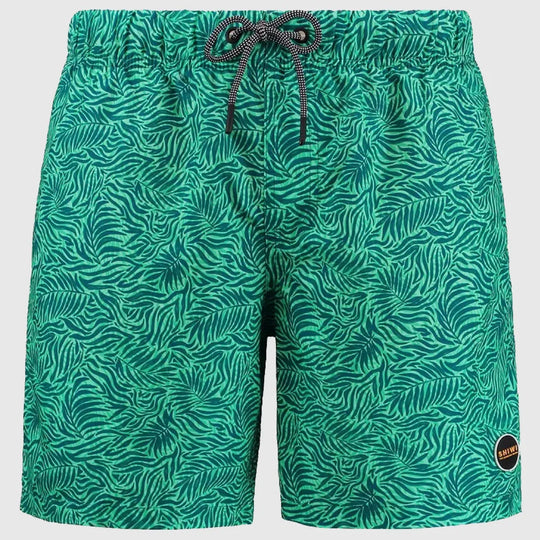 Swimshort Graphic Leaves Micro Peach