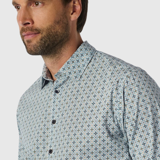 25450732-130 No Excess Stylish Shirt with All-Over Pattern