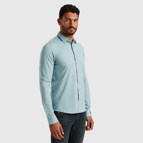 Cast Iron Long Sleeve Shirt Twill Jersey Overhemd