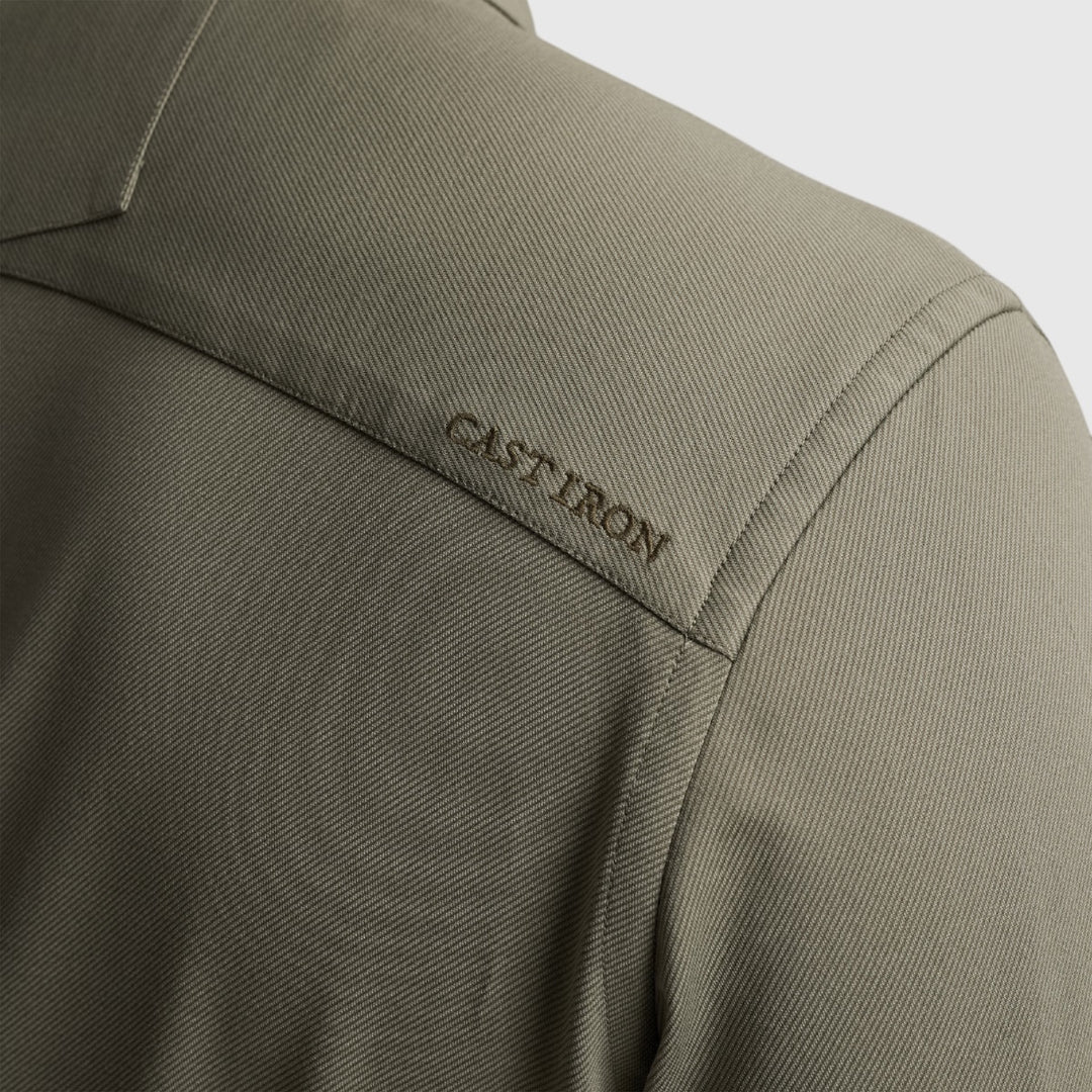 CSI2502200-6496 Cast iron Long Sleeve Shirt Twill Jersey 2 Tone Smokey Olive