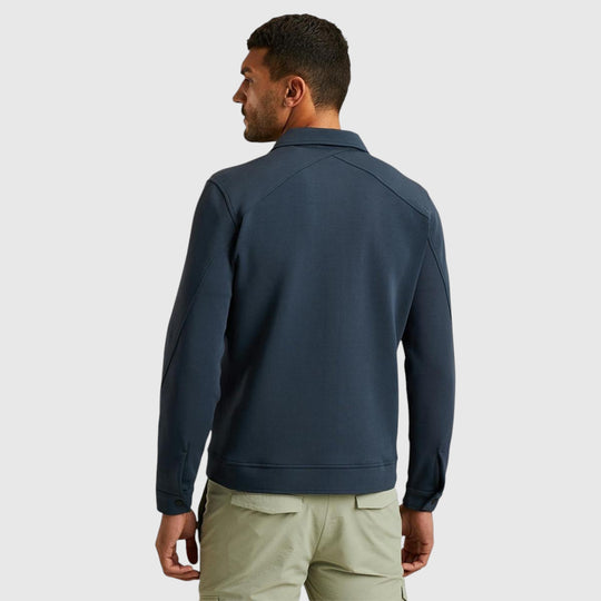 CSW2502411-7165 Cast Iron Zip Jacket Interlock Sweat Sea Storm