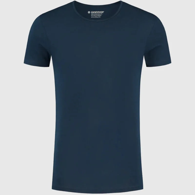 Body Fit O-Neck Navy | Garage | 201-Navy | Versteegh Jeans