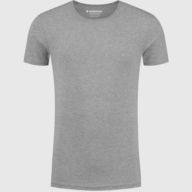 Body Fit O-Neck Grey mêlée | Garage | 201-Grey_Mêlée