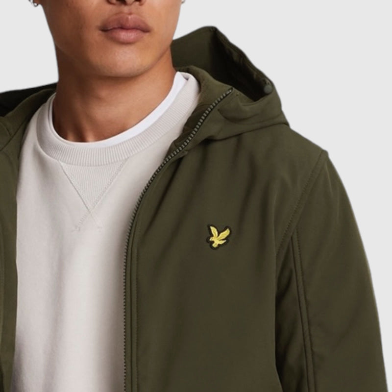 JK2110V-W485 Lyle & Scott Fleece Back Softshell Jacket