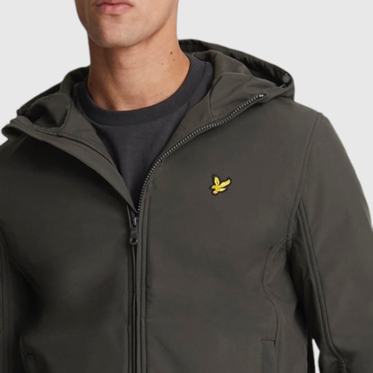 jk2110v-w635 Lyle & Scott Fleece Back Softshell Jacket