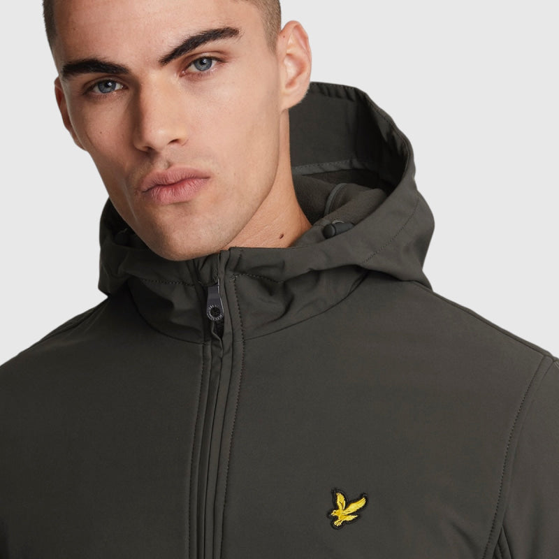 jk2110v-w635 Lyle & Scott Fleece Back Softshell Jacket