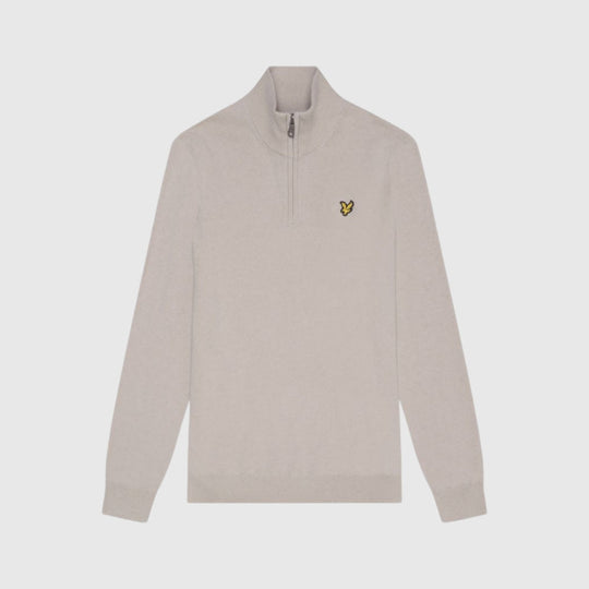 KN2112VC-W870 Lyle & Scott Cotton Merino 1/4 Zip Jumper