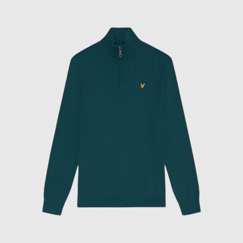 KN2112VC-W992 Lyle & Scott Cotton Merino 1/4 Zip Jumper