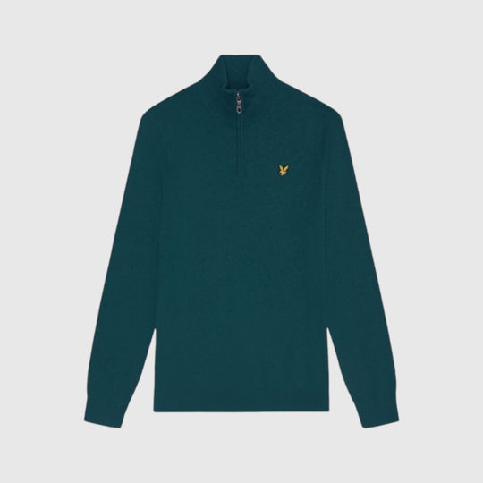 KN2112VC-W992 Lyle & Scott Cotton Merino 1/4 Zip Jumper