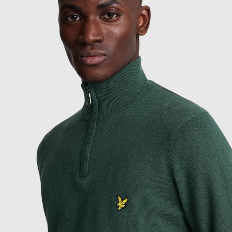 KN2112VC-X311 Lyle & Scott Cotton Merino 1/4 Zip Jumper