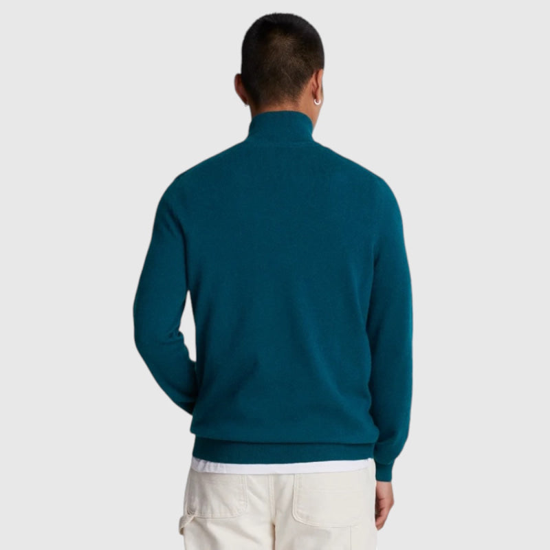 KN2112VC-W992 Lyle & Scott Cotton Merino 1/4 Zip Jumper