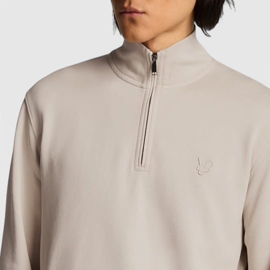 ML2258TON-W870 Lyle & Scott Superfine Quarter Zip Sweatshirt Cove