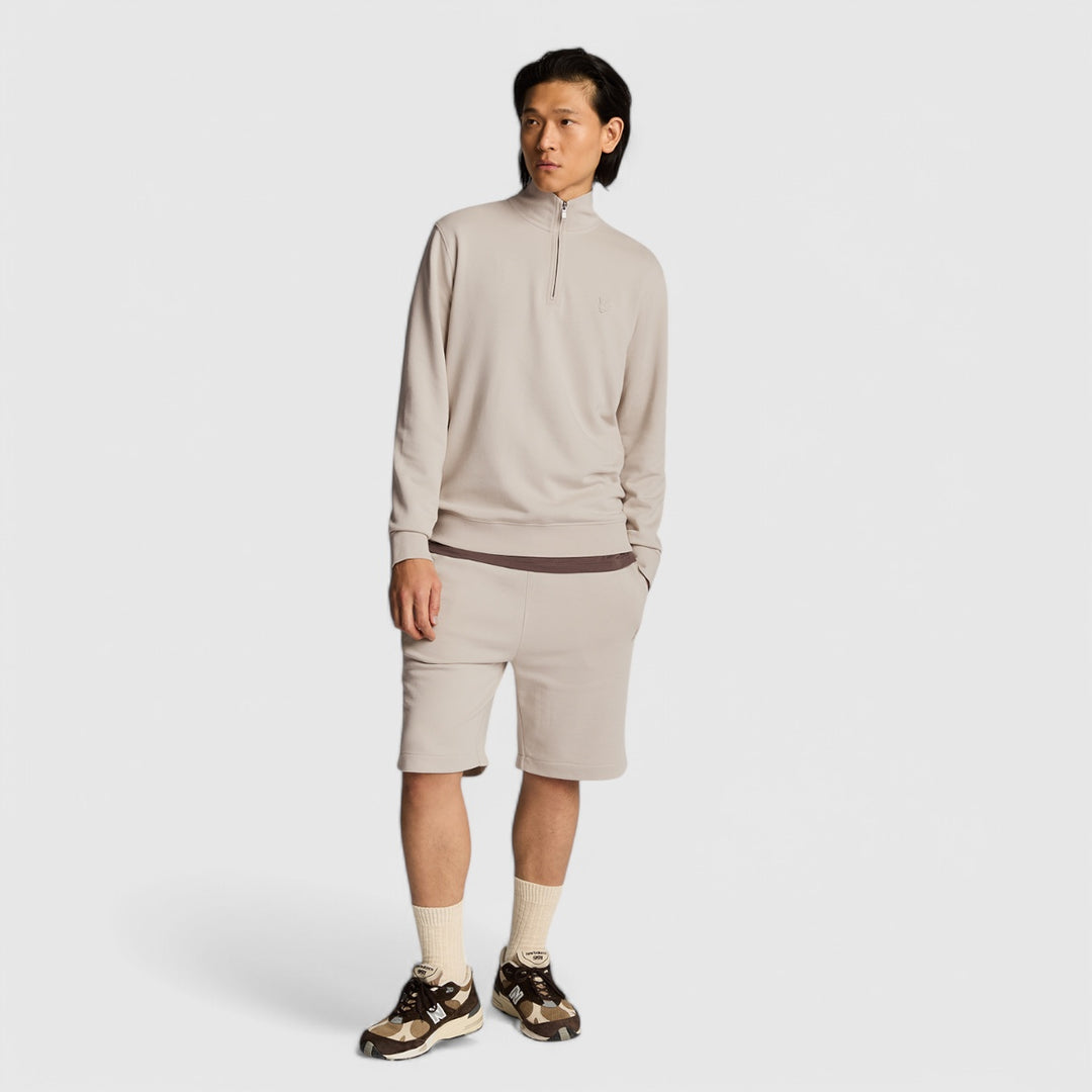 ML2258TON-W870 Lyle & Scott Superfine Quarter Zip Sweatshirt Cove