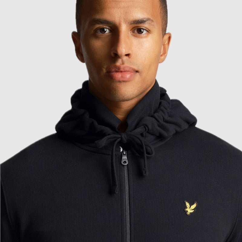 ml420vog z865 zip through hoodie lyle & scott polo jet black crop1