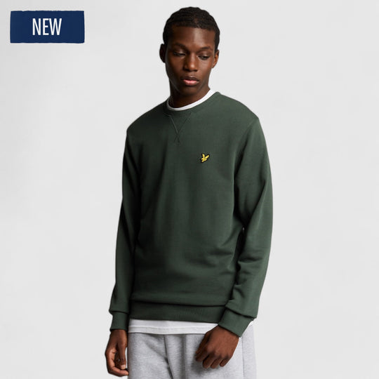 ML424VOG-W504 Lyle & Scott Crew Neck Sweatshirt Deep Green