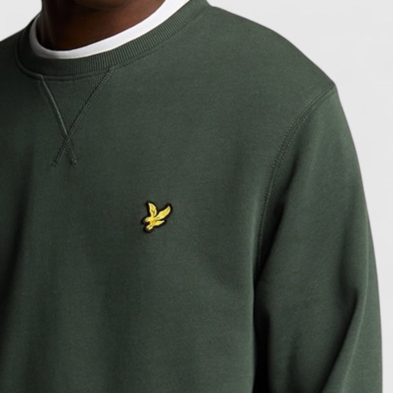 ML424VOG-W504 Lyle & Scott Crew Neck Sweatshirt Deep Green