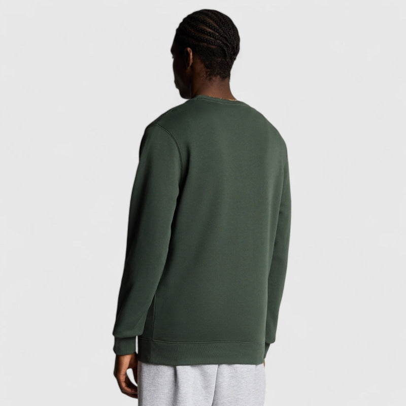 ML424VOG-W504 Lyle & Scott Crew Neck Sweatshirt Deep Green