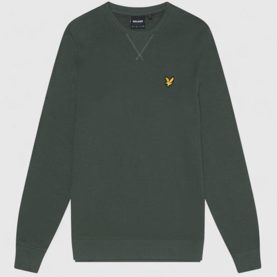 ML424VOG-W504 Lyle & Scott Crew Neck Sweatshirt Deep Green