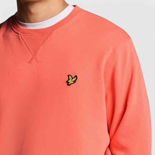 ML424VOG-X586 Lyle & Scott Crew Neck Sweatshirt Coral Stand