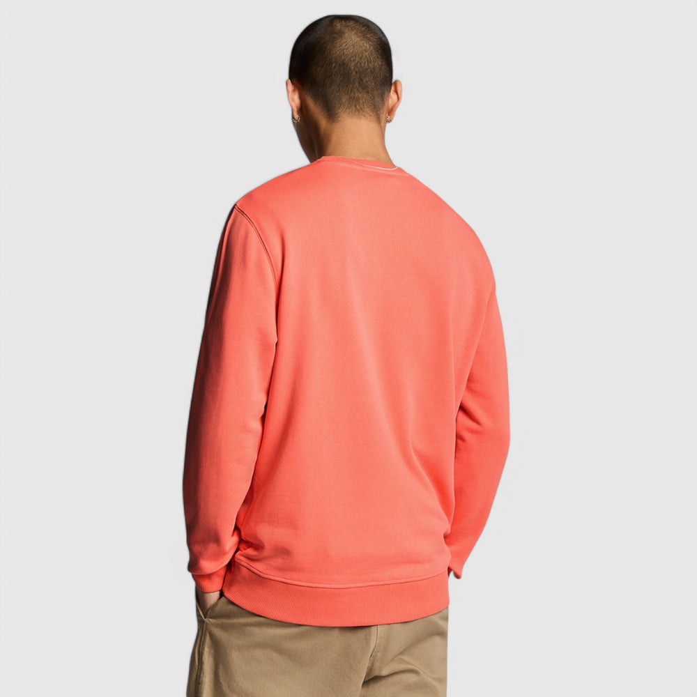 ML424VOG-X586 Lyle & Scott Crew Neck Sweatshirt Coral Stand