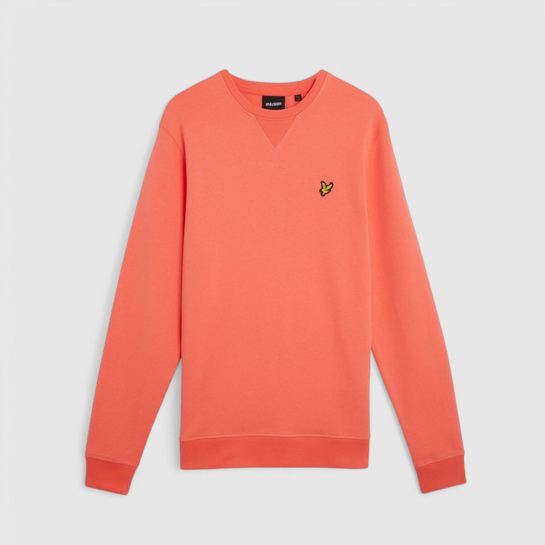 ML424VOG-X586 Lyle & Scott Crew Neck Sweatshirt Coral Stand