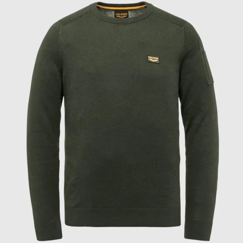 buckley knit pkw0000330 8039 pme legend trui army green