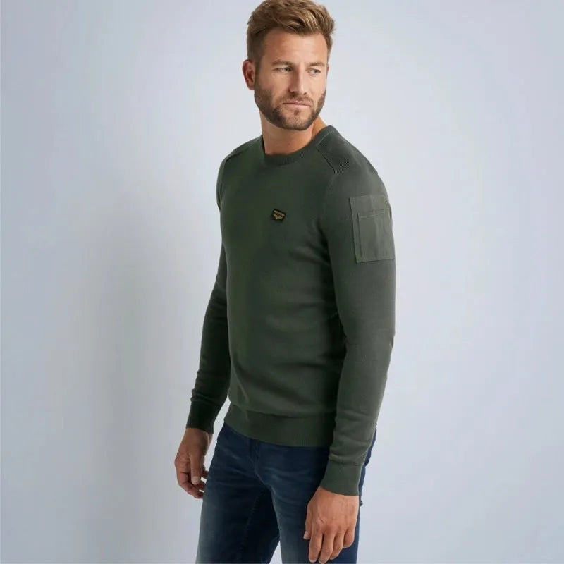 buckley knit pkw0000330 8039 pme legend trui army green crop4