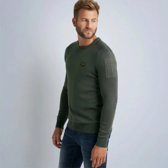 buckley knit pkw0000330 8039 pme legend trui army green crop4