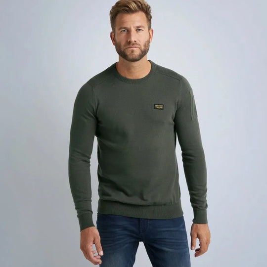 buckley knit pkw0000330 8039 pme legend trui army green cro1p