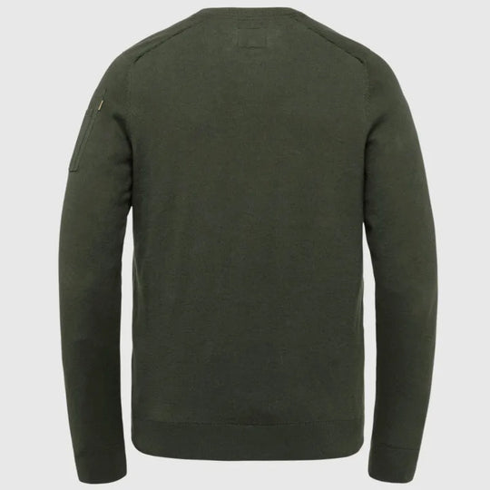 buckley knit pkw0000330 8039 pme legend trui army green back