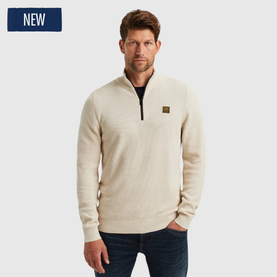 PKW2410301-7013 PME Legend Half zip collar cotton mouline