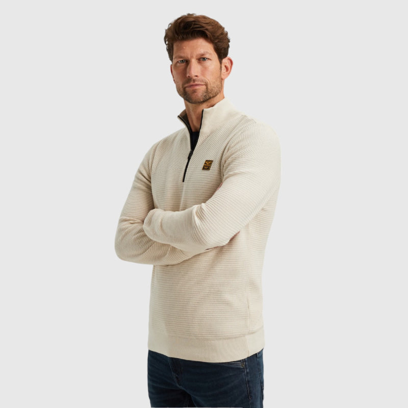 PKW2410301-7013 PME Legend Half zip collar cotton mouline