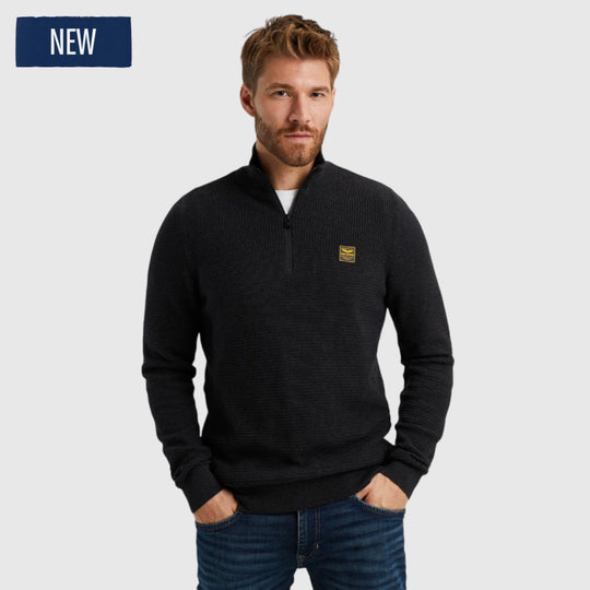 Pme Legend Half Zip Collar Cotton Mouline Truien