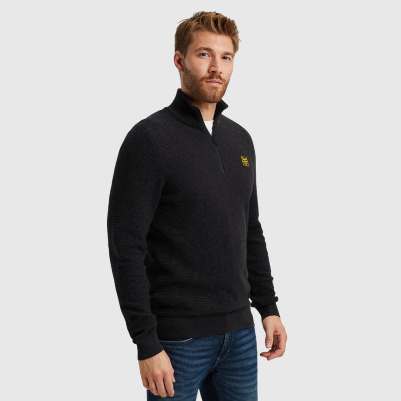 Pme Legend Half Zip Collar Cotton Mouline Truien