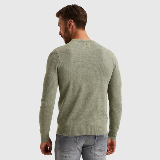 PKW2502326-6380 PME Legend Round Neck Cotton Modal Loden Green