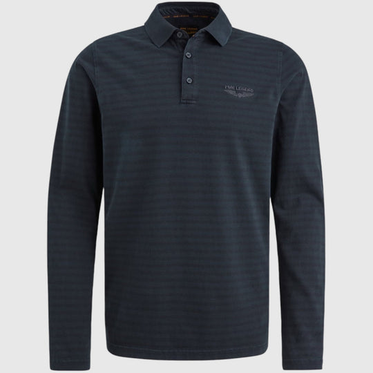 PPS2408807-5281 PME Legend Long Sleeve Polo Subtle Stripe