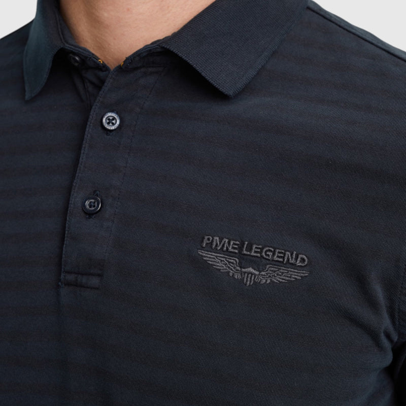 PPS2408807-5281 PME Legend Long Sleeve Polo Subtle Stripe