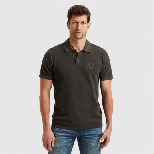 PPSS2502853-8039 PME Legend Short Sleeve Polo Cotton Beluga