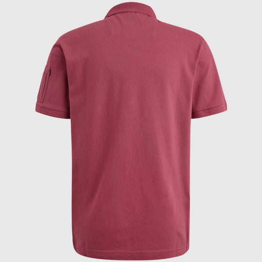 PPSS2502899-4021 PME Legend Short Sleeve Trackway Polo rose