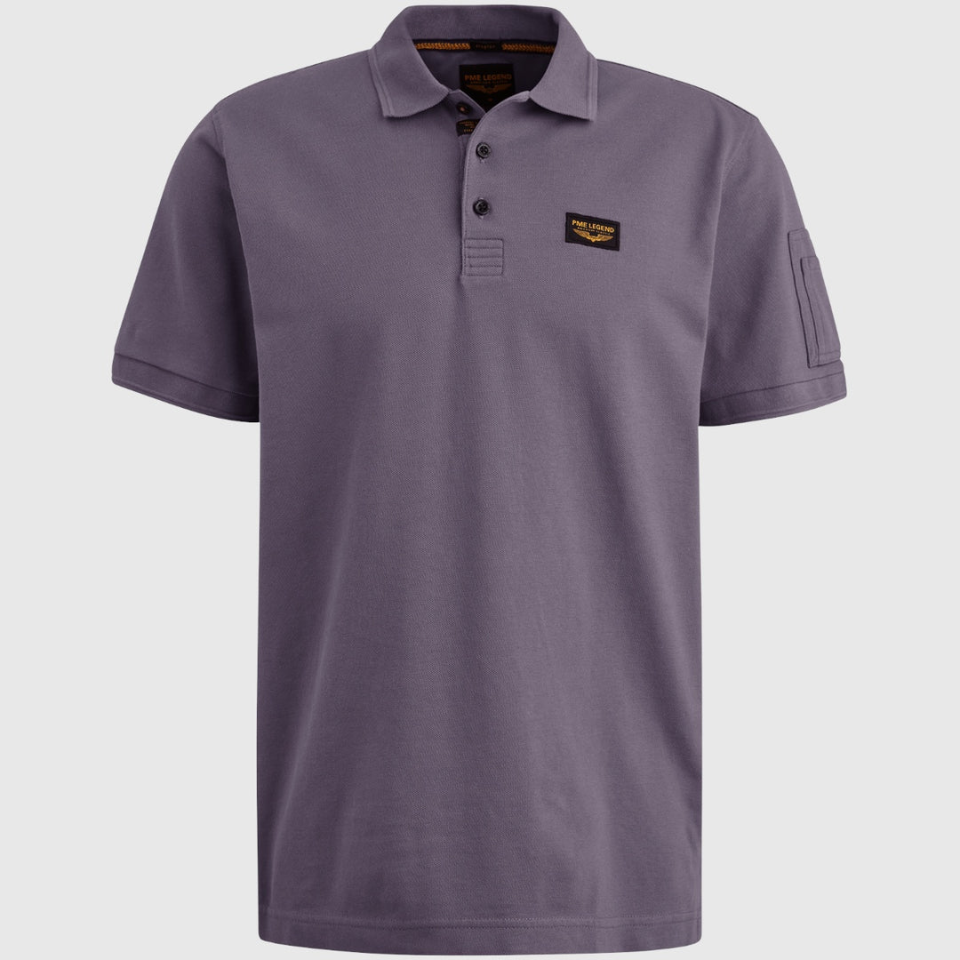 PPSS2502899-4184 PME Legend Short Sleeve Trackway Polo Paars