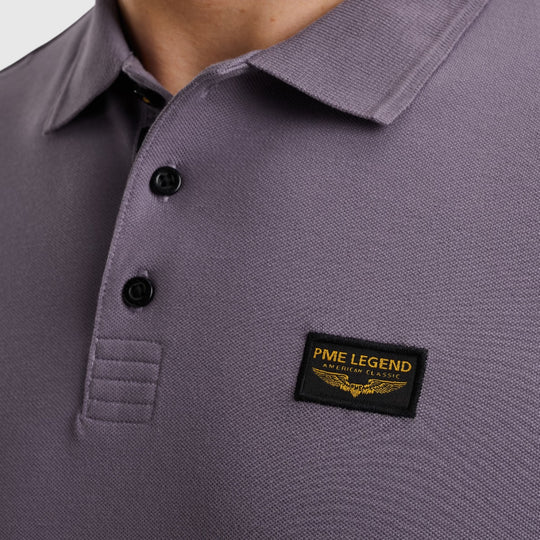 PPSS2502899-4184 PME Legend Short Sleeve Trackway Polo Paars