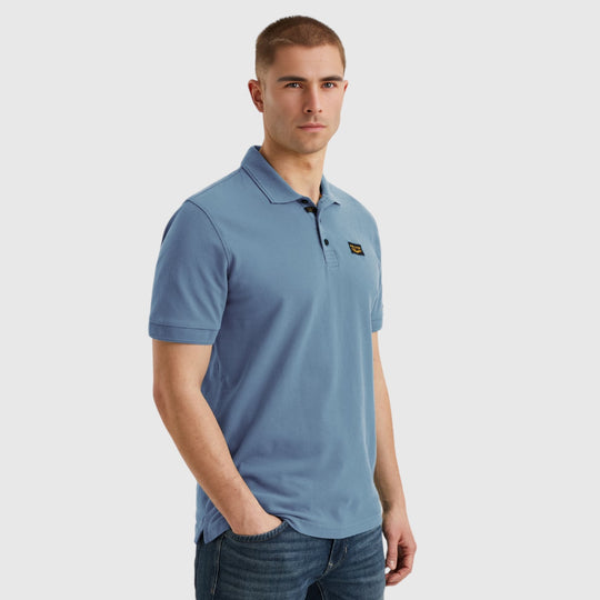 PPSS2502899-5393 PME Legend Short Sleeve Trackway Polo light blauw