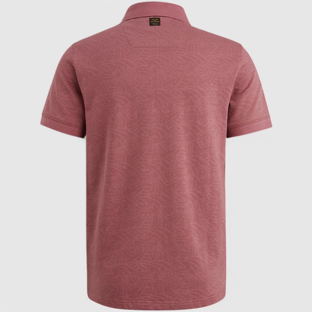 PPSS2503883-4021 PME Legend Polo Jacquard Jersey Dry Rose