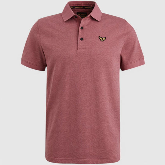 PPSS2503883-4021 PME Legend Polo Jacquard Jersey Dry Rose