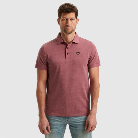 PPSS2503883-4021 PME Legend Polo Jacquard Jersey Dry Rose