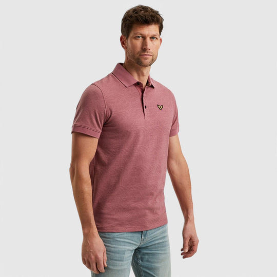 PPSS2503883-4021 PME Legend Polo Jacquard Jersey Dry Rose