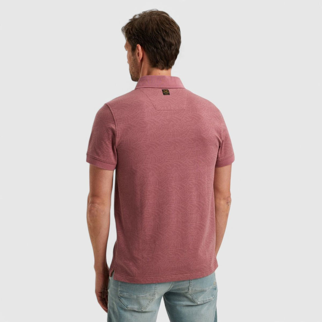 PPSS2503883-4021 PME Legend Polo Jacquard Jersey Dry Rose